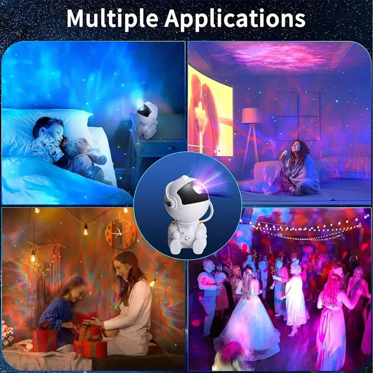 Astronaut Galaxy RGB Projector – Room Ambience Light