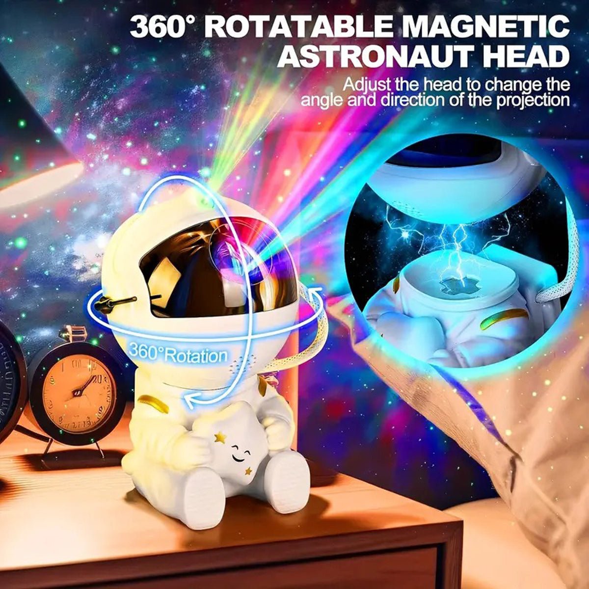 Astronaut Galaxy RGB Projector – Room Ambience Light